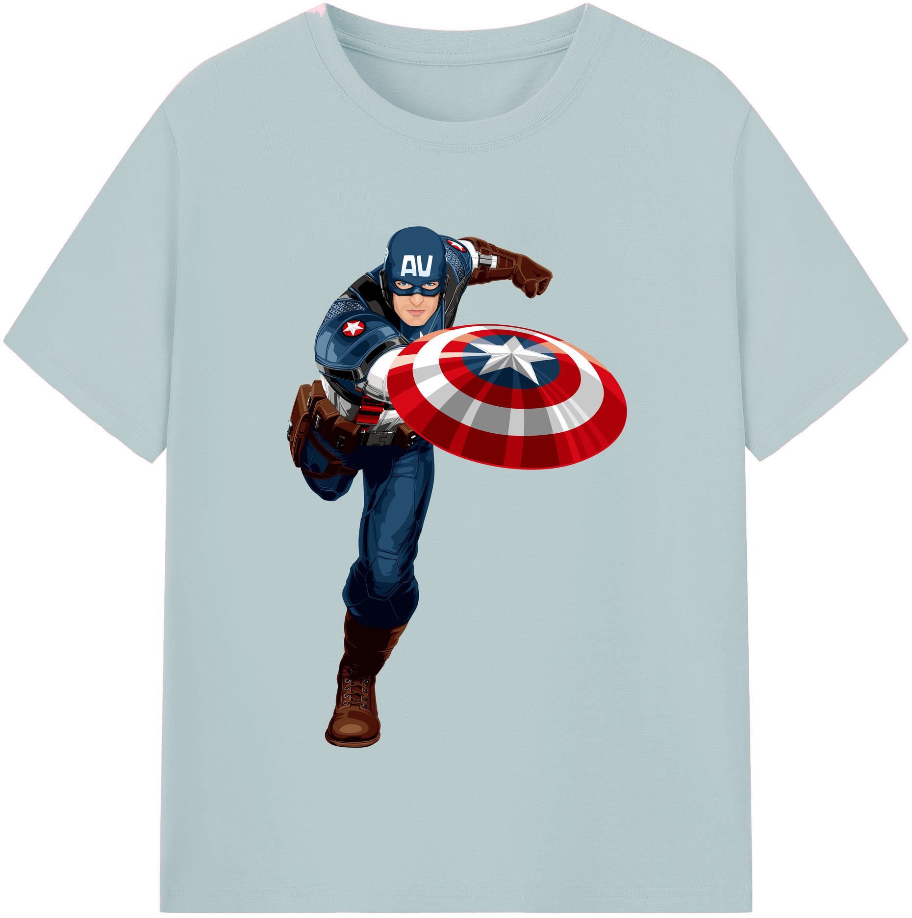 （画像用） アベンジャーズ The Avengers 綿100％半袖Tシャツ（フロントプリント）